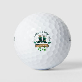 Der glückliche St. Patrick's Day hat einen glückli Golfball