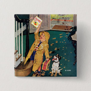 Der glückliche Tag der Mutter Button