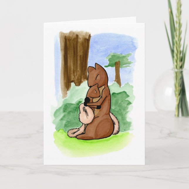 Der glückliche Tag der Mutter! Feiertagskarte (Vorderseite)