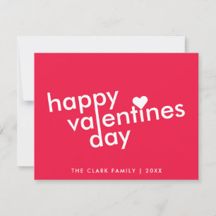 Der glückliche Valentinstag   Liebe Herz Moderne M Feiertagskarte