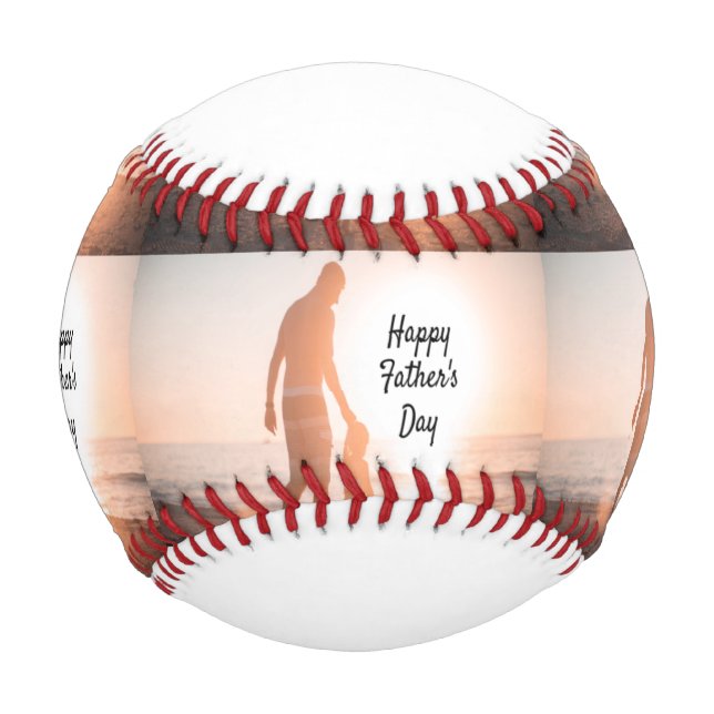 Der glückliche Vatertag Baseball (Vorderseite)
