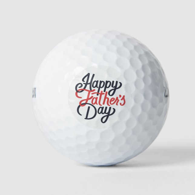 Der glückliche Vatertag Golfball (Vorderseite)