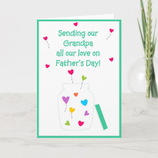 Der glückliche Vatertag - Großvater Karte