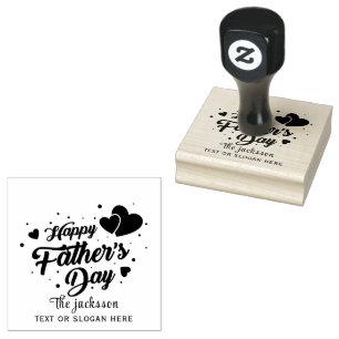 Der glückliche Vatertag Gummistempel