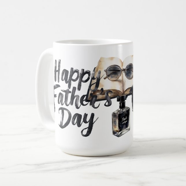 Der glückliche Vatertag Kaffeetasse (Vorderseite Links)