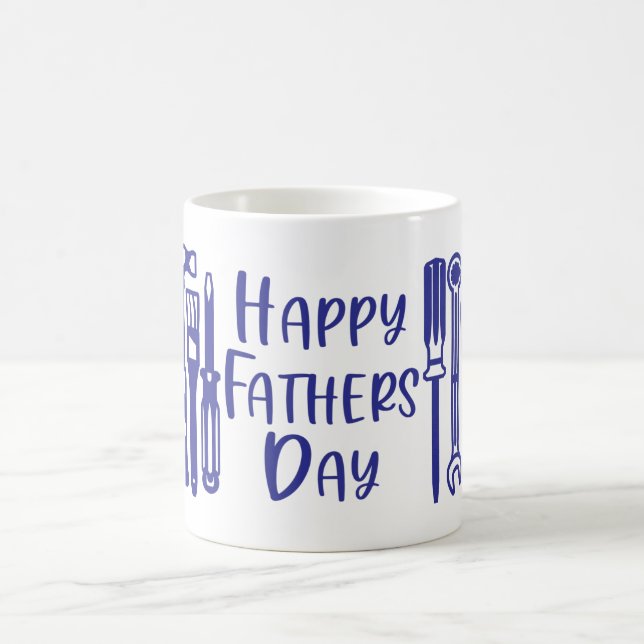Der glückliche Vatertag Kaffeetasse (Mittel)