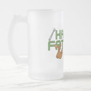 Der glückliche Vatertag Mattglas Bierglas