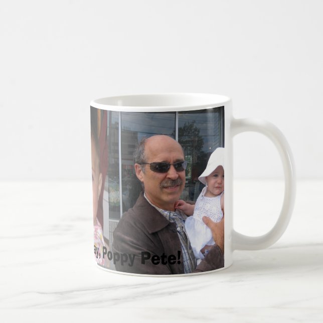 Der glückliche Vatertag, Mohnblume Peter! Kaffeetasse (Rechts)