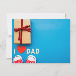 Der glückliche Vatertag Postkarte