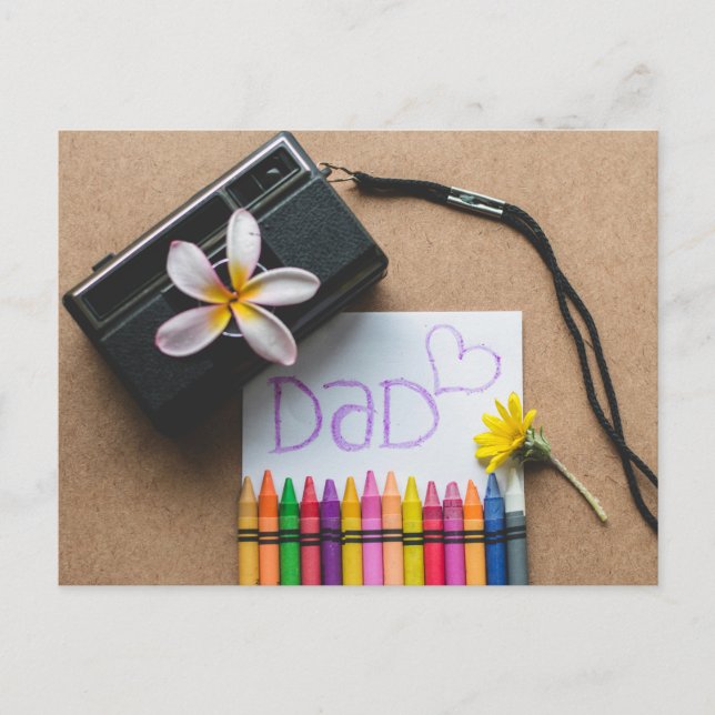 Der glückliche Vatertag Postkarte (Vorderseite)