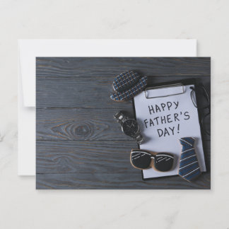 Der glückliche Vatertag Postkarte