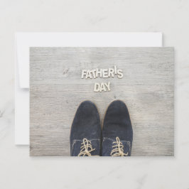 Der glückliche Vatertag Postkarte