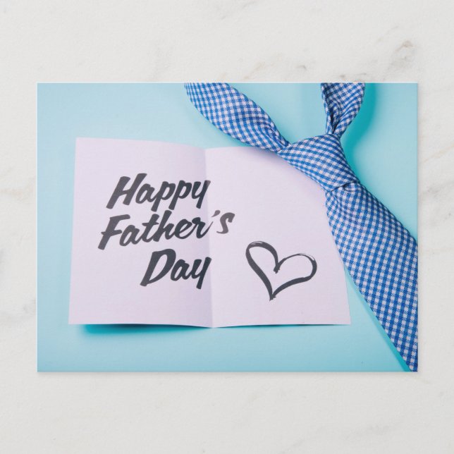 Der glückliche Vatertag Postkarte (Vorderseite)
