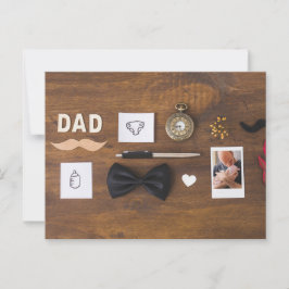 Der glückliche Vatertag Postkarte