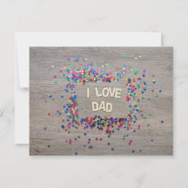 Der glückliche Vatertag Postkarte