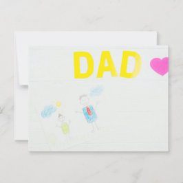 Der glückliche Vatertag Postkarte