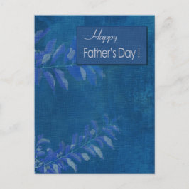 Der glückliche Vatertag Postkarte
