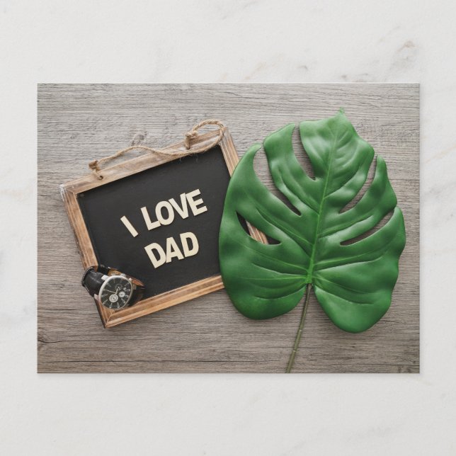 Der glückliche Vatertag Postkarte (Vorderseite)