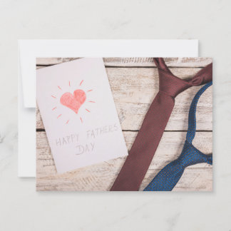 Der glückliche Vatertag Postkarte