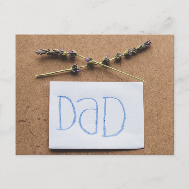 Der glückliche Vatertag Postkarte (Vorderseite)