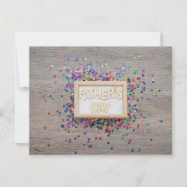 Der glückliche Vatertag Postkarte