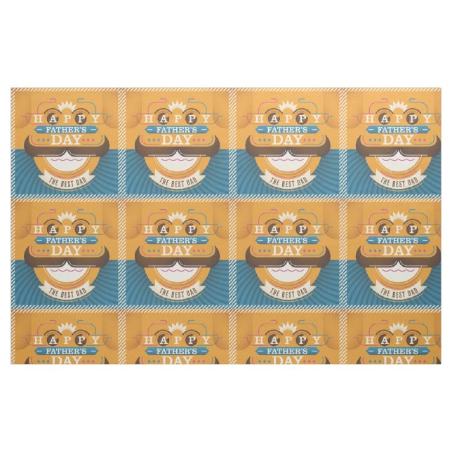 Der glückliche Vatertag Stoff (Fat Quarter (45,7 x 55,9 cm))