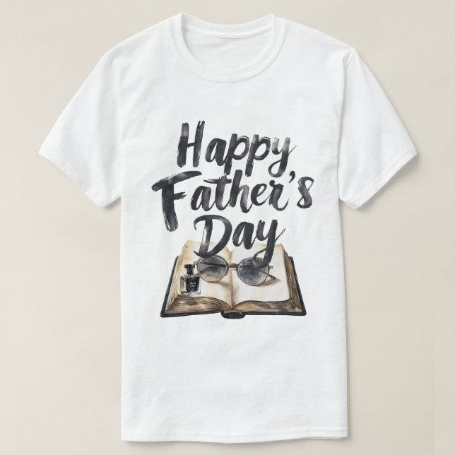 Der glückliche Vatertag T-Shirt (Design vorne)