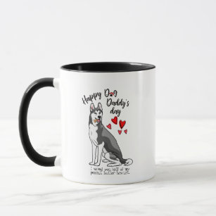Der glückliche Vatertag von Ihrem Husky-Hund Tasse