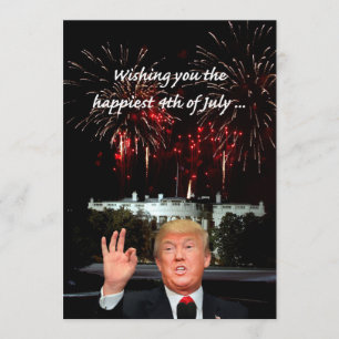 Der glücklichste 4. Juli von Donald Trump Karte