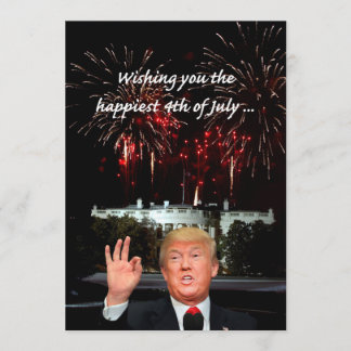 Der glücklichste 4. Juli von Donald Trump Karte