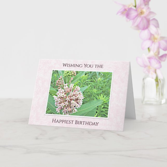 Der glücklichste Geburtstag - Geburtstag. Karte (Orchidee)