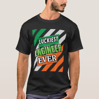 Der glücklichste Ingenieur je Kleeblatt St Patrick T-Shirt