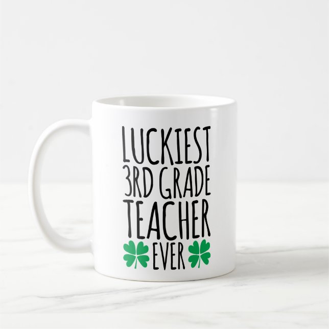 Der glücklichste Lehrer aller 3. Klasse Kaffeetasse (Links)