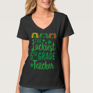 Der glücklichste Lehrer der 5. Klasse, St Patrick' T-Shirt