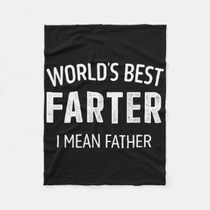Der glücklichste Vater auf der Erde Funny Papa Dad Fleecedecke