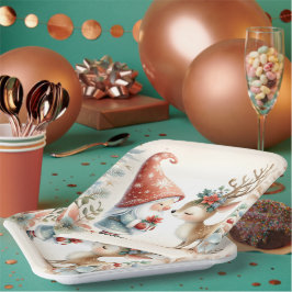 Der Gnome und das Rentier Pappteller