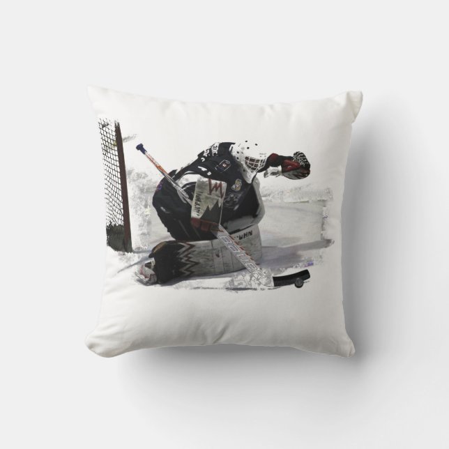 Der Goaltender - Hockey Player Kissen (Vorderseite)