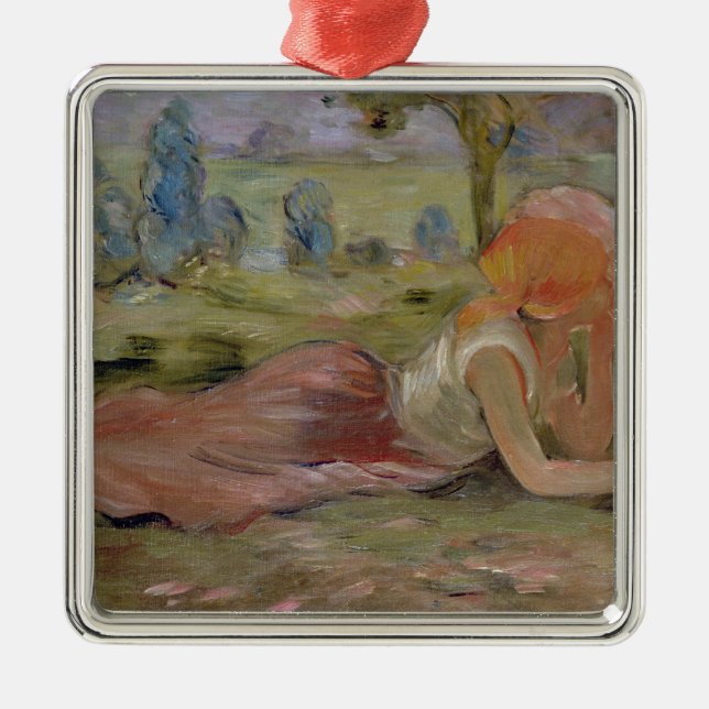 Der Goatherd, 1891 Silbernes Ornament (Vorne)