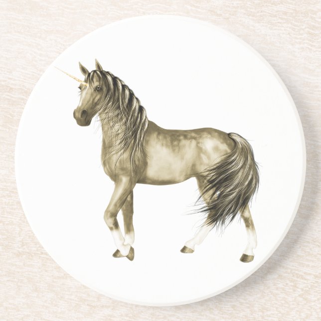 Der Golden Unicorn Untersetzer (Vorne)