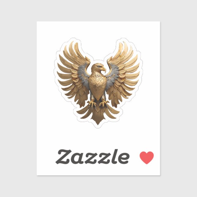 Der Goldene Adler Aufkleber (Blatt)