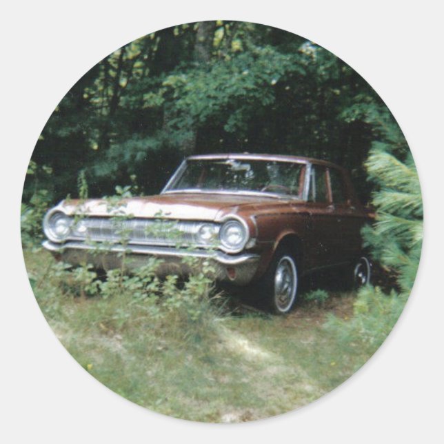 Der Goldene Adler - Dodge 330 von 1964 Runder Aufkleber (Vorderseite)