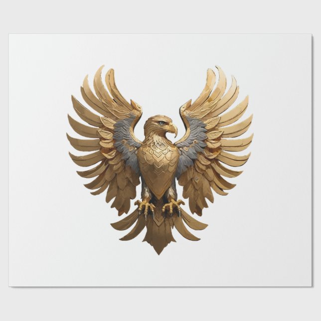 Der Goldene Adler Geschenkpapier (Flach)