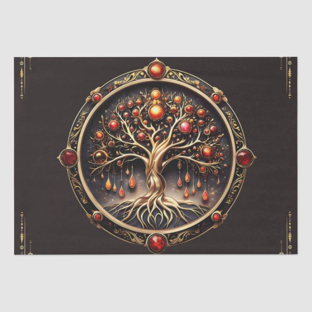 Der goldene Baum der Mystik, Seidenpapier (Vorderseite)