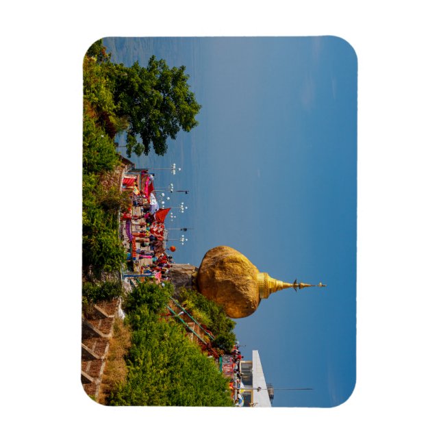 Der Goldene Felsen in Myanmar Magnet (Vertikal)