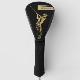Der goldene Golfer Golf Headcover