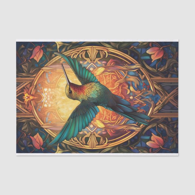 Der Goldene Hummingbird Seidenpapier (Vorderseite)