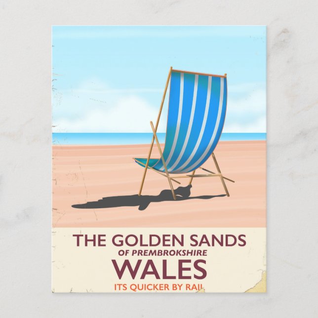 Der goldene Sandstrand von Pembrokeshire, Wales (Vorderseite)