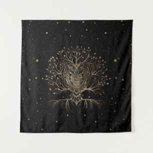 Der goldene Schüssel-Baum Wandteppich