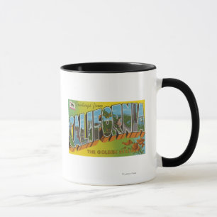 Der goldene Staat - große Buchstabe-Szenen Tasse