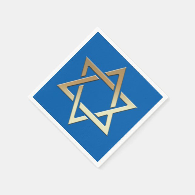 Der goldene Star von David Paper Napkins Serviette (Ecke)